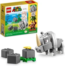 LEGO Super Mario Rambi The Rhino Expansion Set 71420, Game Inspired Building... 