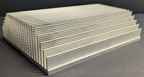 Big Aluminum Heatsink 10-3/4" x 7-3/4" x 2-3/4" 6lb 4oz With Mounting Holes