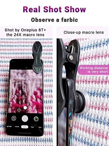 MACRO LENS for iPhone Smartphone with Universal Clip HD Attachment APEXEL Foto 3 de 4