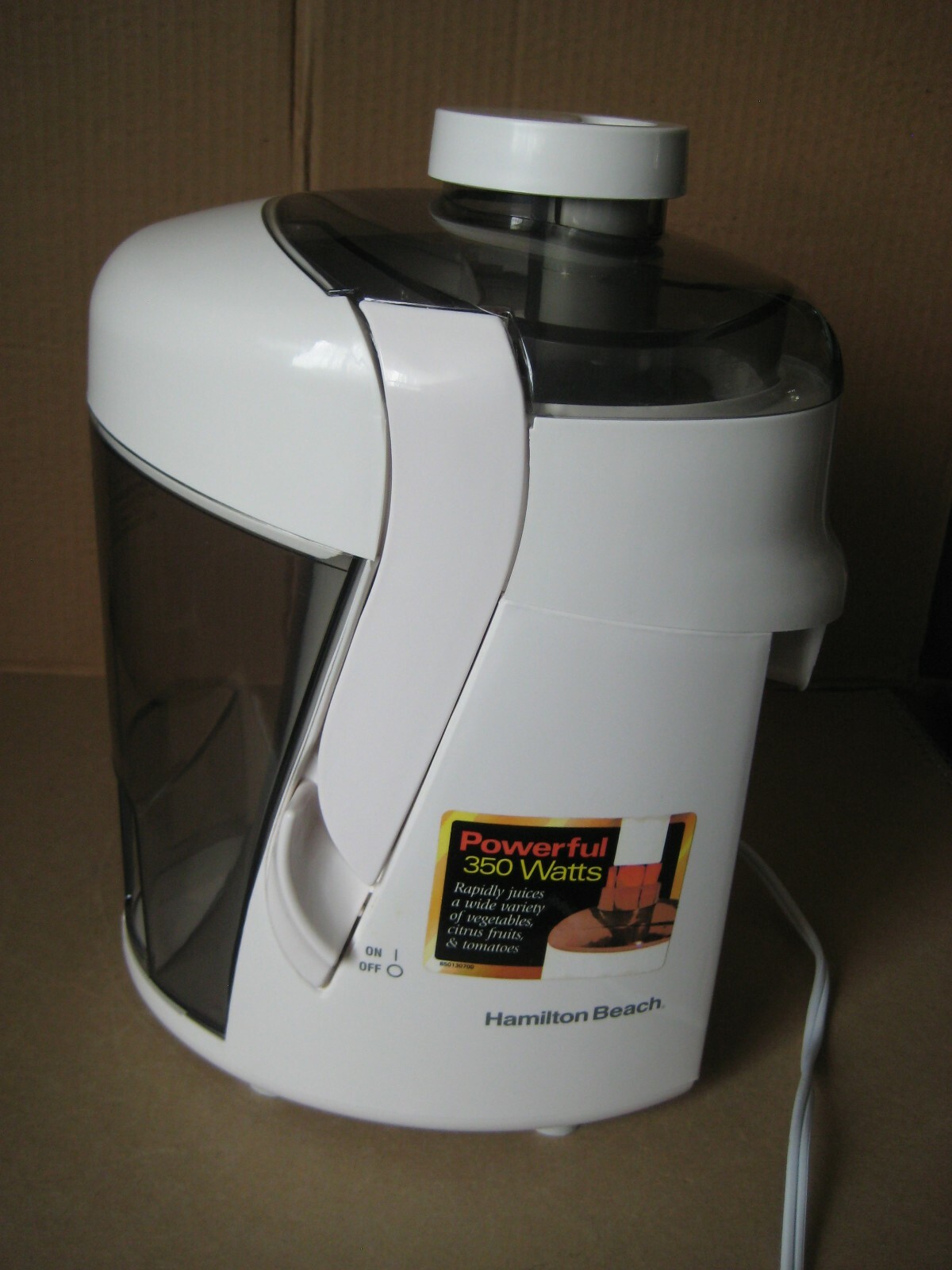 Hamilton Beach HealthSmart Juicer Extractor Model 67800 Powerful 350