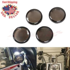 4x Smoke Turn Signal Lens Cover For Harley Sportster XL 1200 883 2002-2015 03 04