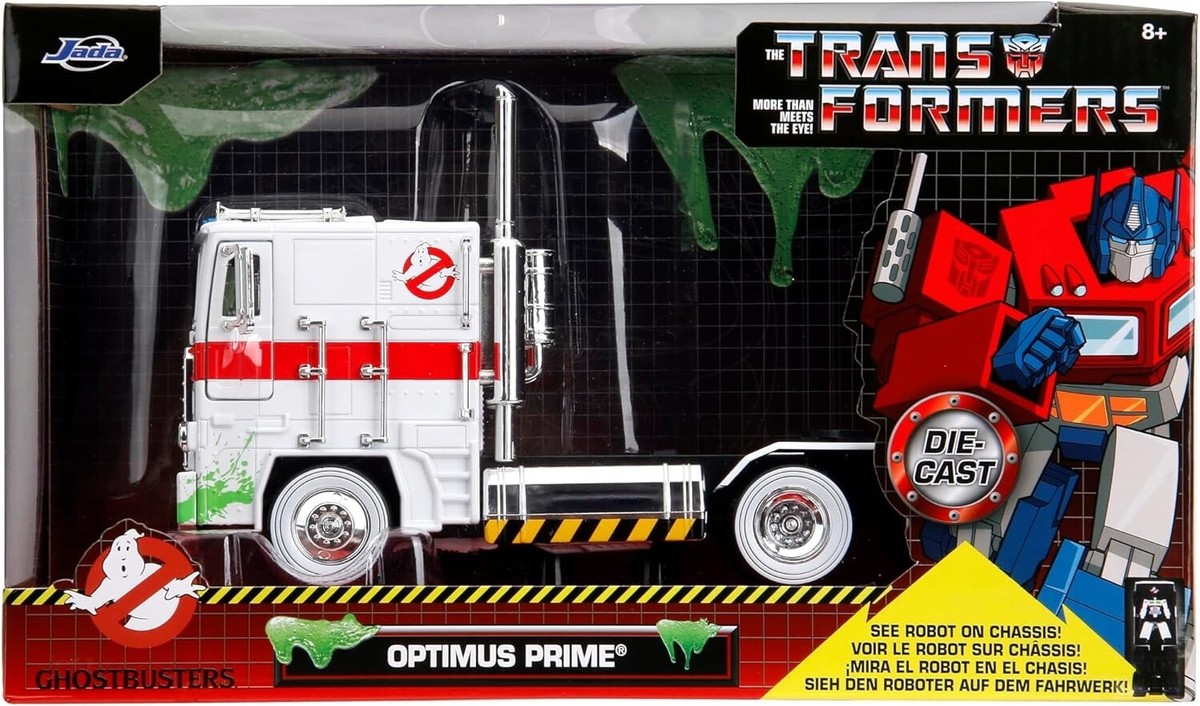 JADA 1/24 Scale OPTIMUS PRIME X GHOSTBUSTERS ECTO-1 MASH-UP