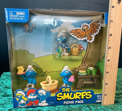 The Smurfs: Picnic Pack Playset * New in Sealed Box * by Jakks Pacific, 2009 - Picture 21 of 22