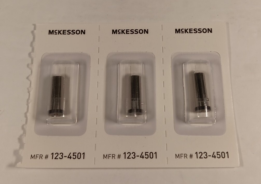 Mckesson replacement Lamps 1234501 Lot of 3 NEW Opthalmoscope