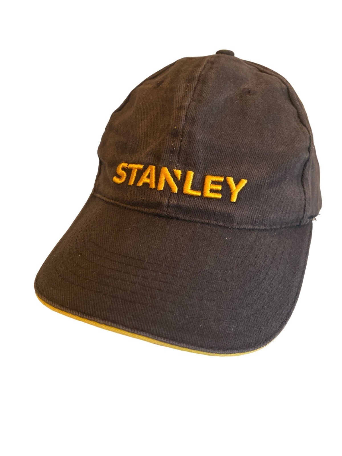 Black Stanley Tools Hat Cap Adjustable Snapback W… - image 1