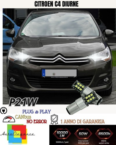Paire De Feux Diurnes DRL 15 LED P21W BA15S CANBUS SEAT EXEO 6000K 100