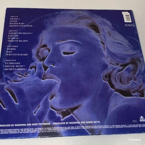 MADONNA / EROTICA/ THE RARE GERMAN 2X LP / SHIPS FROM GREECE - Picture 2 of 13