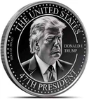 1 Oz .999 Fine Silver TRUMP ROUND  Limited Edition