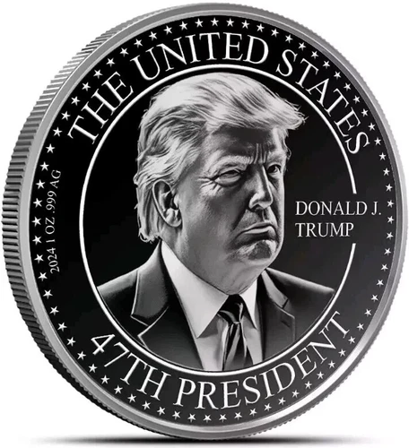 1 Oz .999 Fine Silver TRUMP ROUND  Limited Edition
