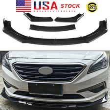 Front Bumper Lip Splitter Spoiler Carbon Style For Hyundai Sonata Body Kit