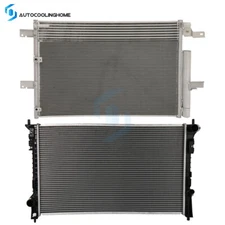 Cooling Radiator And AC Condenser For 2011-2014 Ford Edge 2011 Lincoln MKX