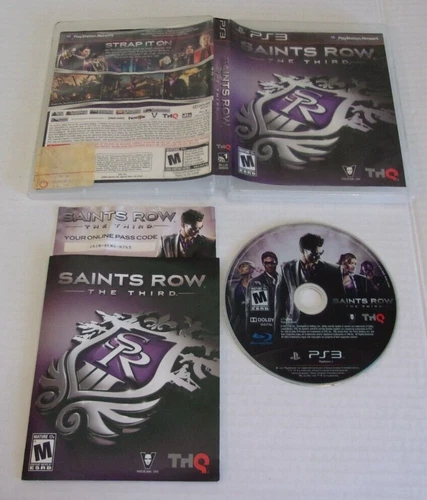 Used Complete Saints Row: The Third (Sony PlayStation 3, 2011) Free Shipping!