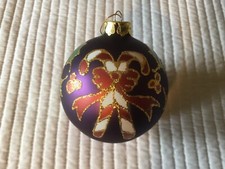 Hand Blown Glass CANDY CANES Large Christmas Ornament 4.25   EXCELLENT