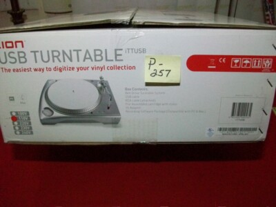 Platine Vinyle ION ITTUSB USB - Numériser Vos Vinyles Sur PC/MAC - Boîte D'origine