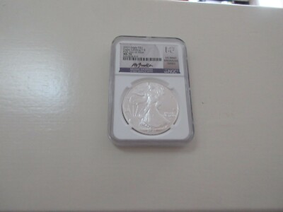 2021 NGC Eagle S$1 Eagle Landing T-2 First Day of Issue MS 70 US