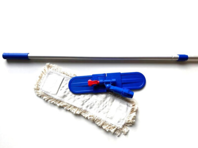 Profi Bodenwischer Set Wischmopp Mopp Klapphalter + Teleskopstiel + Wischbezüge