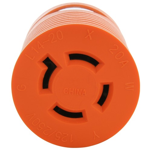 30A 125/250V NEMA L14-30 Male Plug to 20A 125/250V NEMA L14-20 Female Connector - Picture 4 of 6