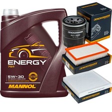 DENCKERMANN Inspektionspaket MANNOL Energy 5W-30 5L f&uuml;r KIA Stonic 1.0 T-GDi