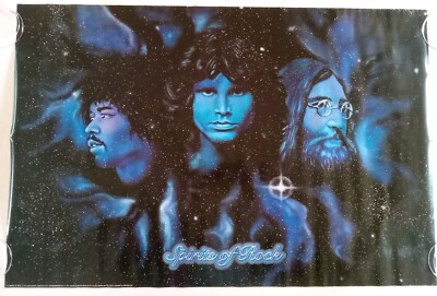 Vintage Original Spirits of Rock Poster John Lennon,Jimi Hendrix