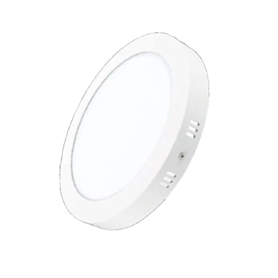 PLAFONIERA TONDA 6W 12W 18W 24W MONTAGGIO ESTERNO CCT TONDA CORNICE BIANCO - Immagine 3 di 4