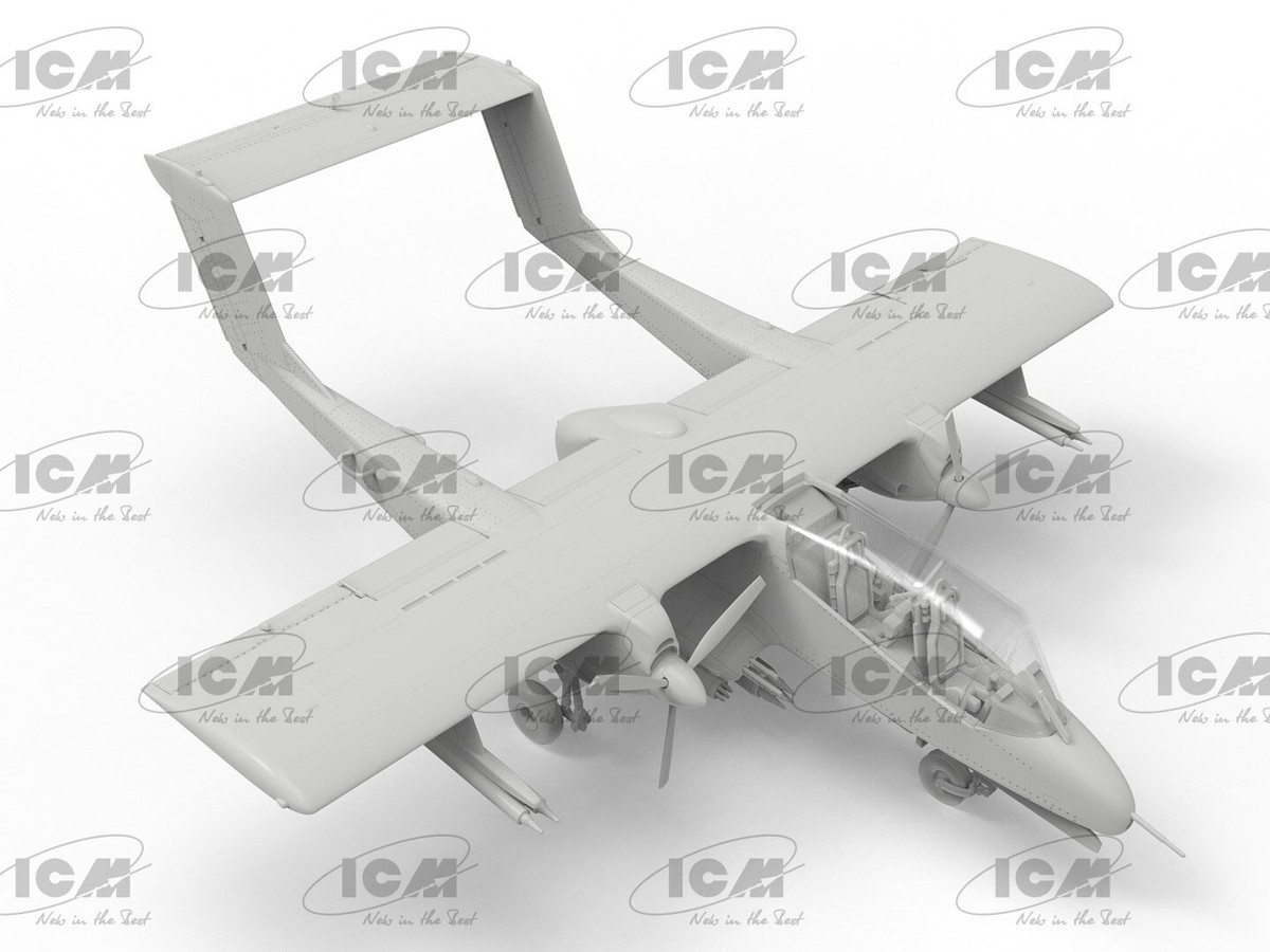 ICM OV-10A Bronco Plastic Model Kit - 1:72 Scale Military Aircraft To Build