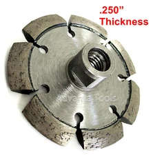 4" x .250" Laser Welded V-shaped Crack Chaser for Concrete Asphalt 5/8"-11 Arbor