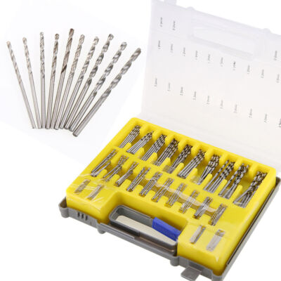 150PC 0,4 ~ 3,2 mm HSS Mini Micro Power Bohrer Set Präzisions-Spiralbohrer UD