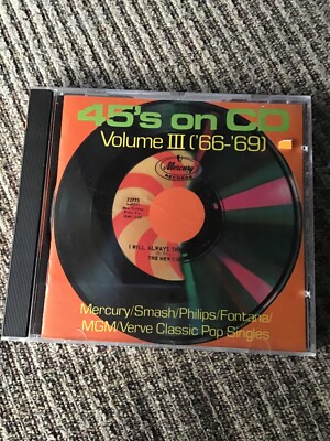 45 s ON CD VOLUME III  66- 69 OOP CD 16TRX MERCURY PRINT