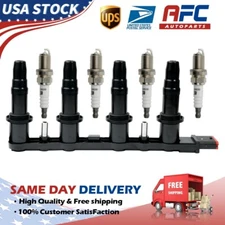 UF606 Ignition Coil and 4- Spark Plugs Pack For 2008-2009 Saturn Astra L4 1.8L
