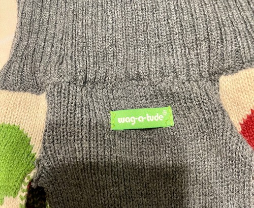 Wag-A-Tude Multi Stripe Bone Sweater Large - Picture 4 of 4