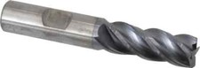 Kennametal 4071915 Carbide Corner Radius End Mill: 1/2" Dia, 1-1/4" LOC, 4 Flute