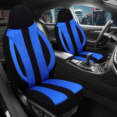 Pilot Sitzbezüge passend für Ford S-Max 1 (Schwarz-Blau) | Vordersitze | Prime