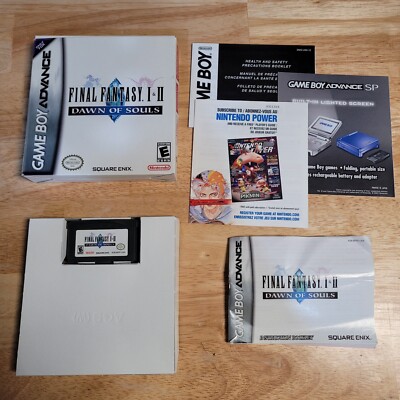 Final Fantasy 1 and 2 Dawn of Souls GBA Gameboy Advance CIB Complete ...