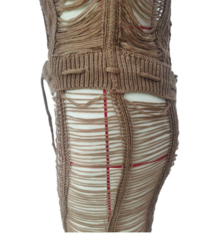 Image 71 - Women Hollow Out See Through Knitt Crochet Sexy Beach Club Holiday Jumpsuit #R