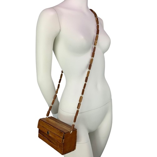 Wooden bag wood purse - Gem 