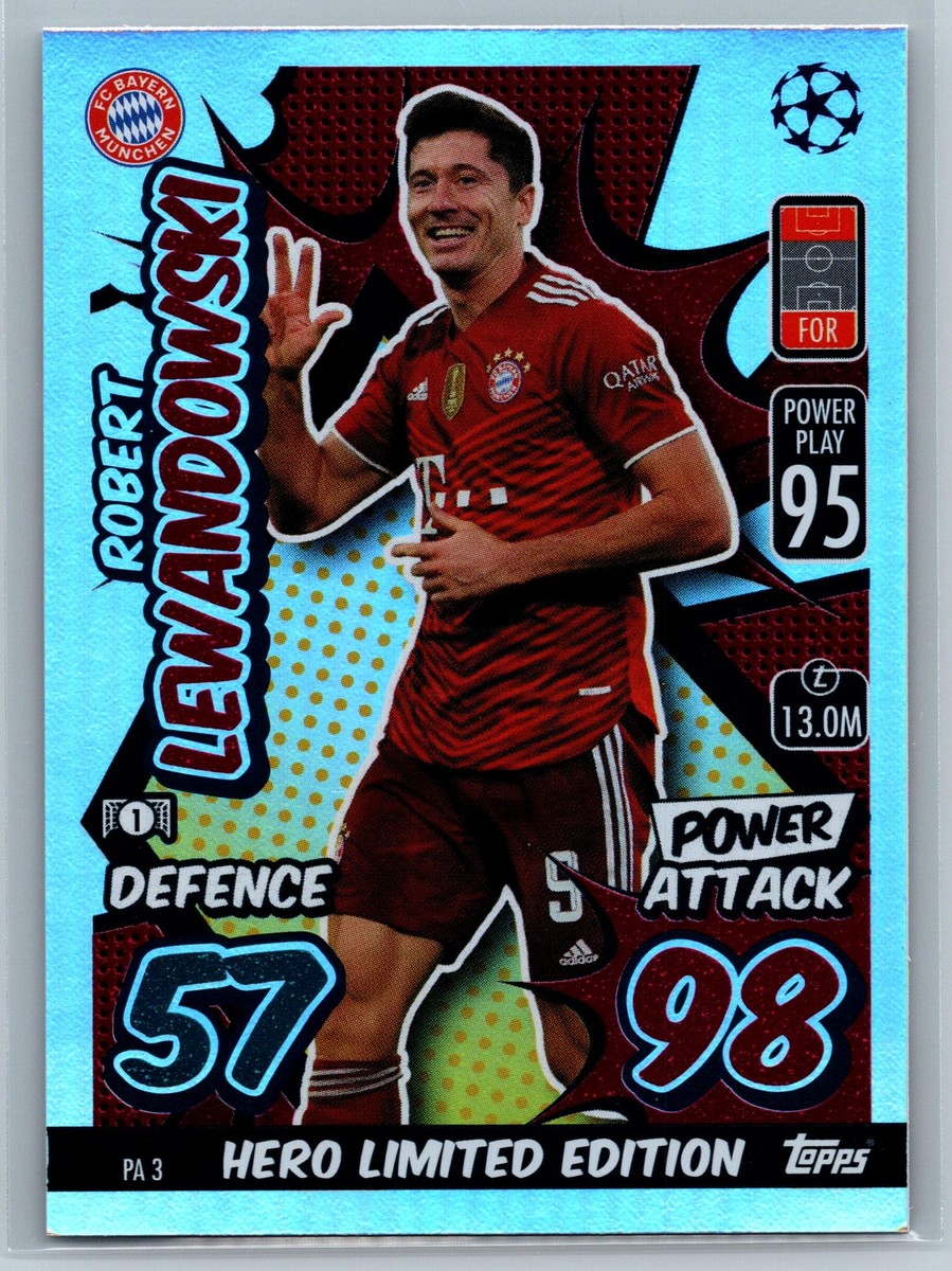 Robert Lewandowski 2021-22 Topps Match Attax UEFA Hero Robert Lewandowski 2021-22 Topps Match Attax UEFA Hero