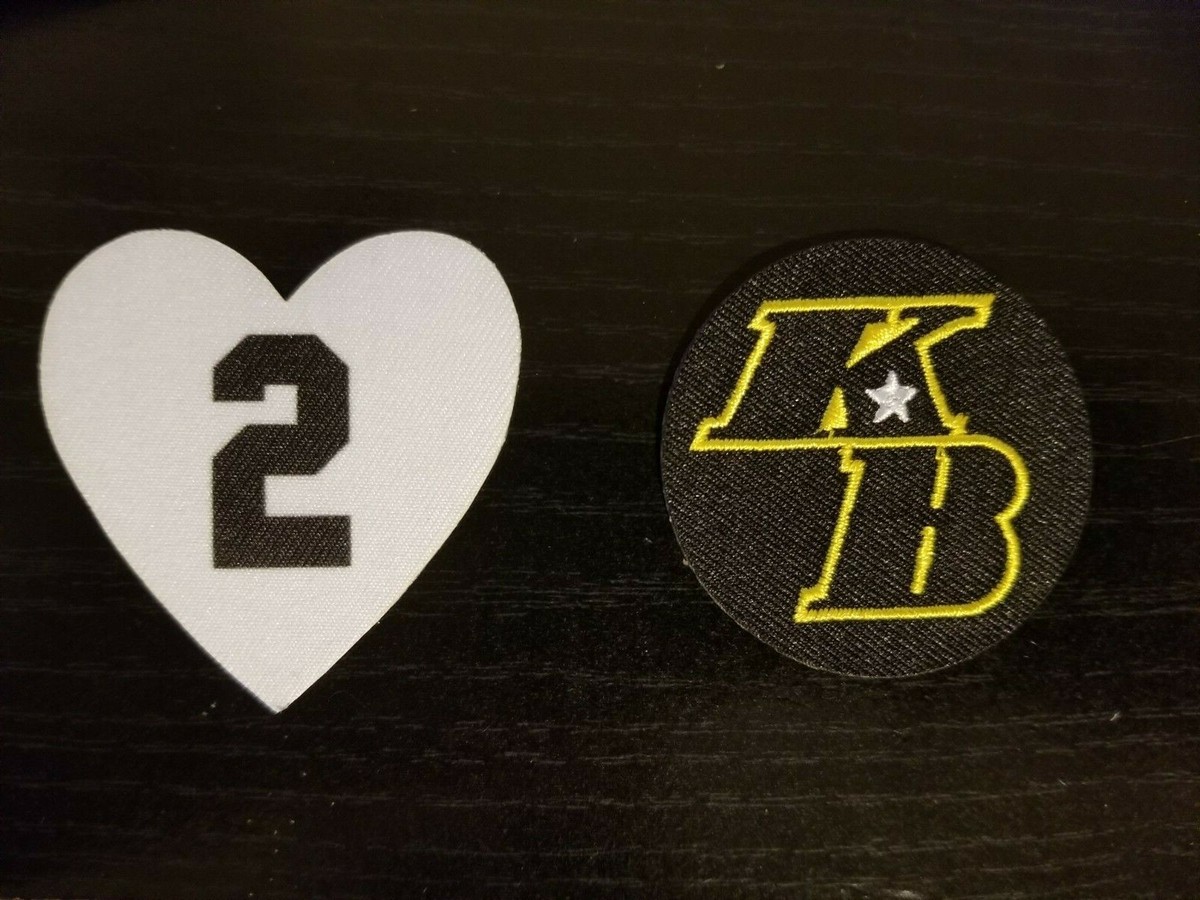 Kobe Bryant Patch KB Gigi #2 LA Lakers Basketball Jersey Patch un