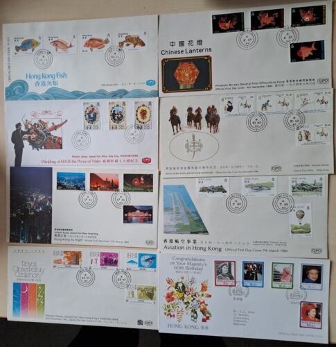 22 Hong Kong 1980's/early 90's first day covers FDC