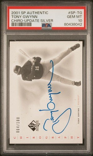Tony Gwynn [Update] #SP-TG 2001 SP Authentic Chirography card