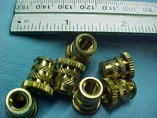Quan 30 Brass Metric Thumb Cap Self-Clinching Insert Nuts M6 x 1 NEW