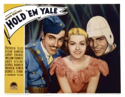 Hold Em Yale Us Lobby Card Cesar Romero Patricia Ellis Movie Old Photo