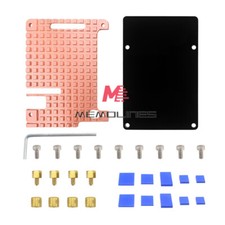Raspberry Pi 4B Pure Copper Heat Sink Shell Radiator With Installation Case