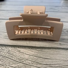 Hair Claw Clip Large Size Geometric Elegant Color Matte Cream Healthy Hair 90  s