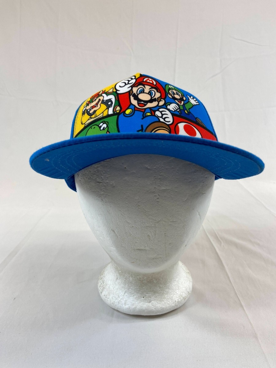 Nintendo Super Mario Baseball Cap Snapback Hat One Size Video Game