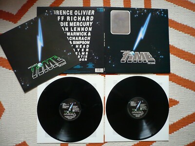 Dave Clark's Time The Album Vinyl UK 1986 EMI 2 LP Hologram Freddie Mercury EXC