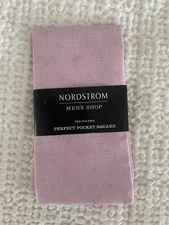 Nordstrom Men's Shop Pocket Square Pink 100% Cotton