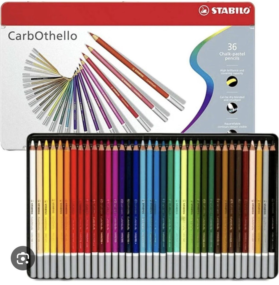 60 Color Artist Set Stabilo CarbOthello Pastel Pencils - Artist