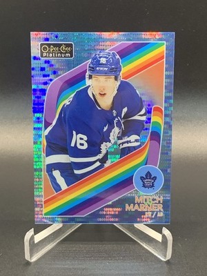 2023/24 O-Pee-Chee Platinum - Retro Mitch Marner #R-9 Blue Pulsar #d 005 /100