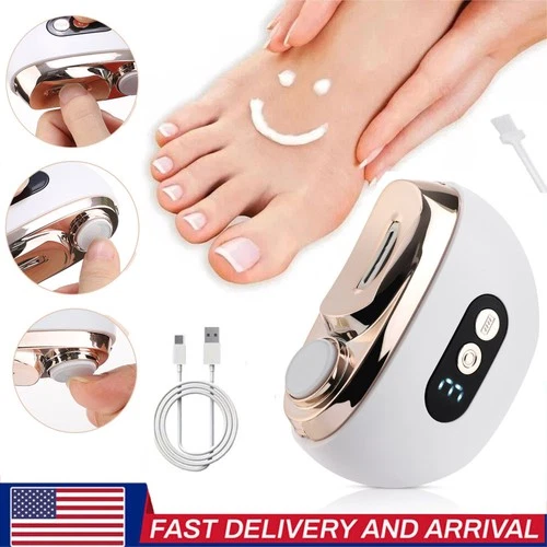 Automatic Electric Toe Nail Clippers Trimmer LED Light with 3 Adjustable Speeds