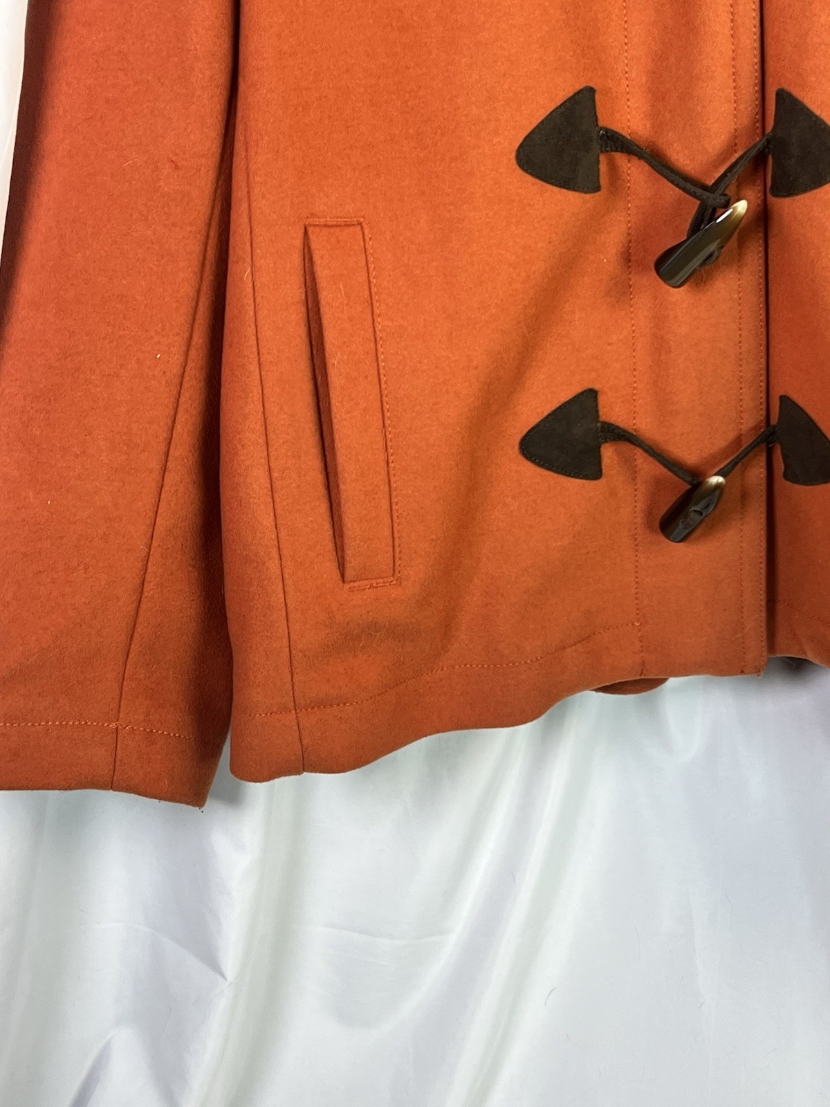 Gap Long Sleeve Zip Orange Jacket Toggle Pea Coat… - image 12